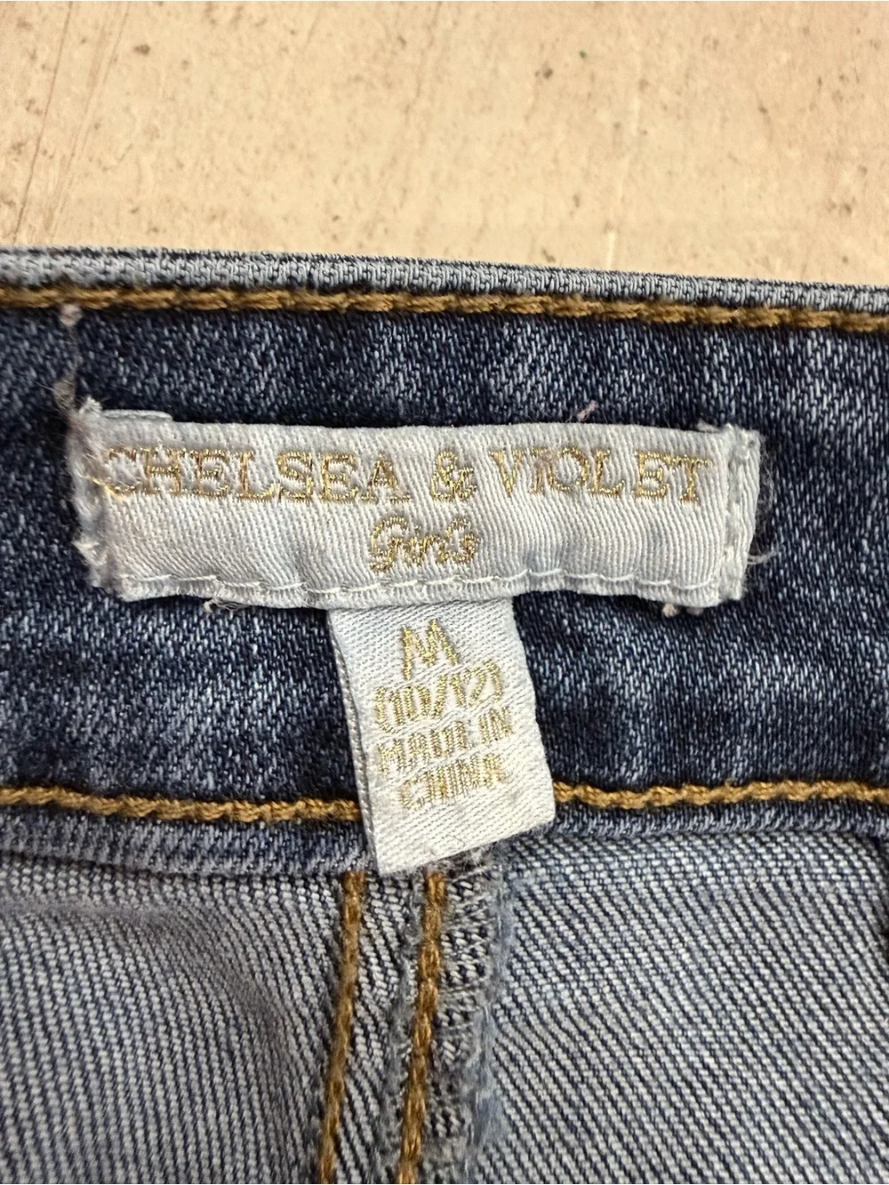 Chelsea & Violet Girls Flare Jeans Blue Denim Size M (10/12)